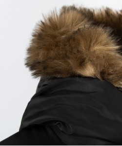 Blouson à capuche matelassé et doublé polaire garçon
